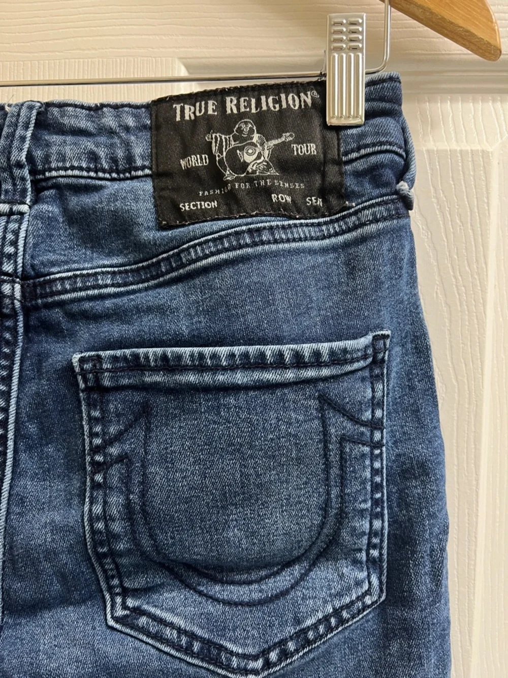 True Religion Skinny Jeans Dark Wash Stretch Denim High Rise - Picture 5 of 5